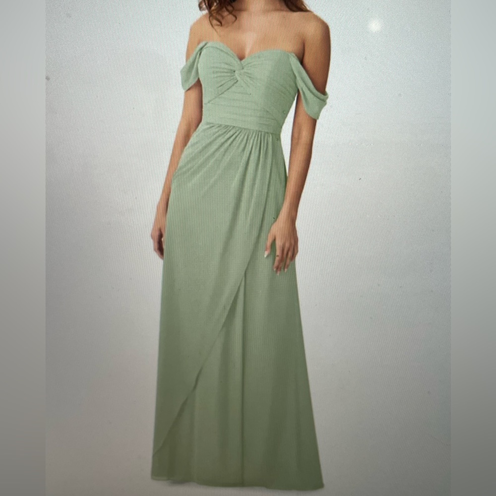 Azazie Millie in Dusty Sage